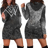 Viking Pattern Symbols SED-0581 Hoodie Dress