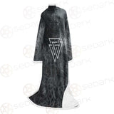 Viking Pattern Symbols SED-0581 Sleeved Blanket