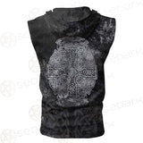 Viking Pattern Symbols SED-0581 Zip Sleeveless Hoodie