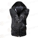 Viking Pattern Symbols SED-0581 Zip Sleeveless Hoodie