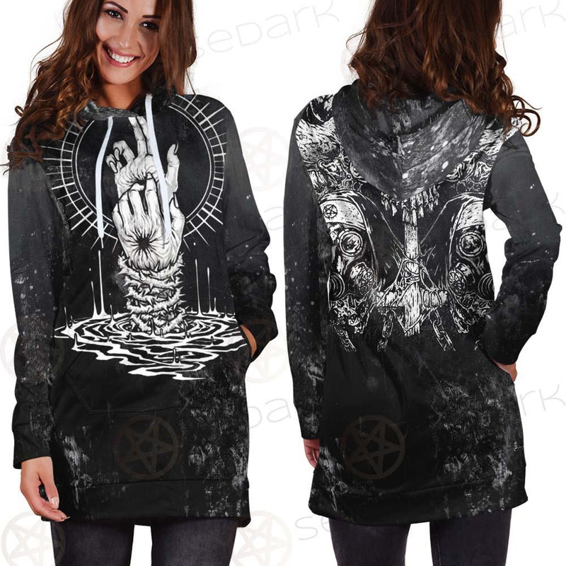 Satanic With Skulls SED-0582 Hoodie Dress