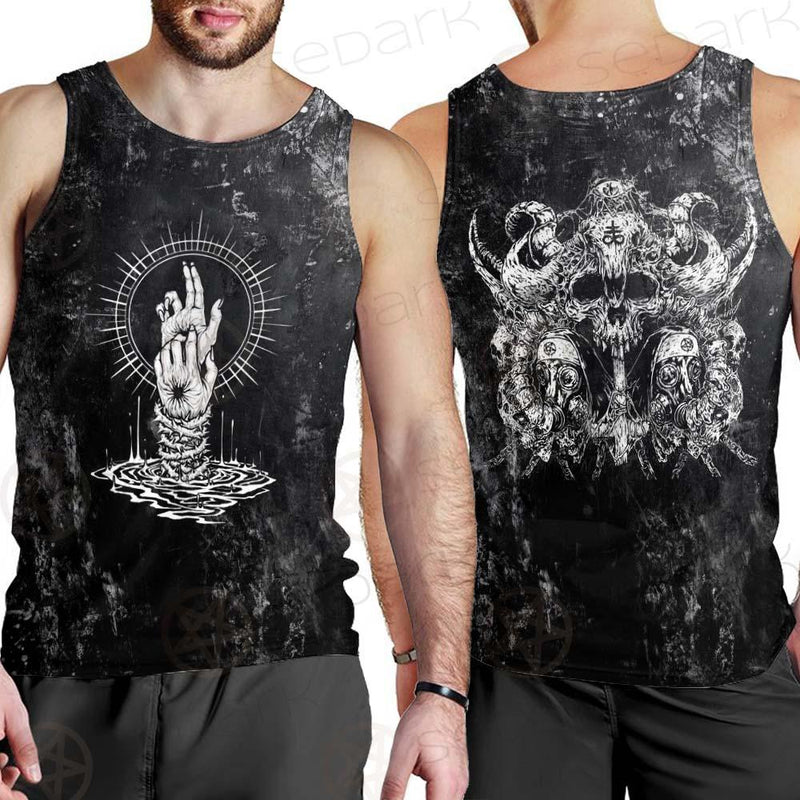 Satanic With Skulls SED-0582 Men Tank-tops