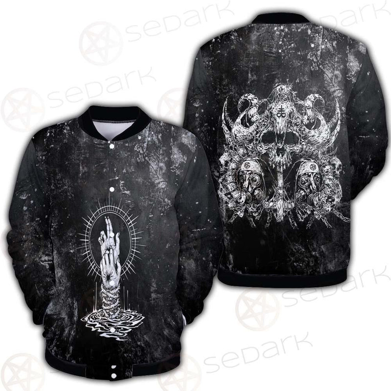 Satanic With Skulls SED-0582 Button Jacket