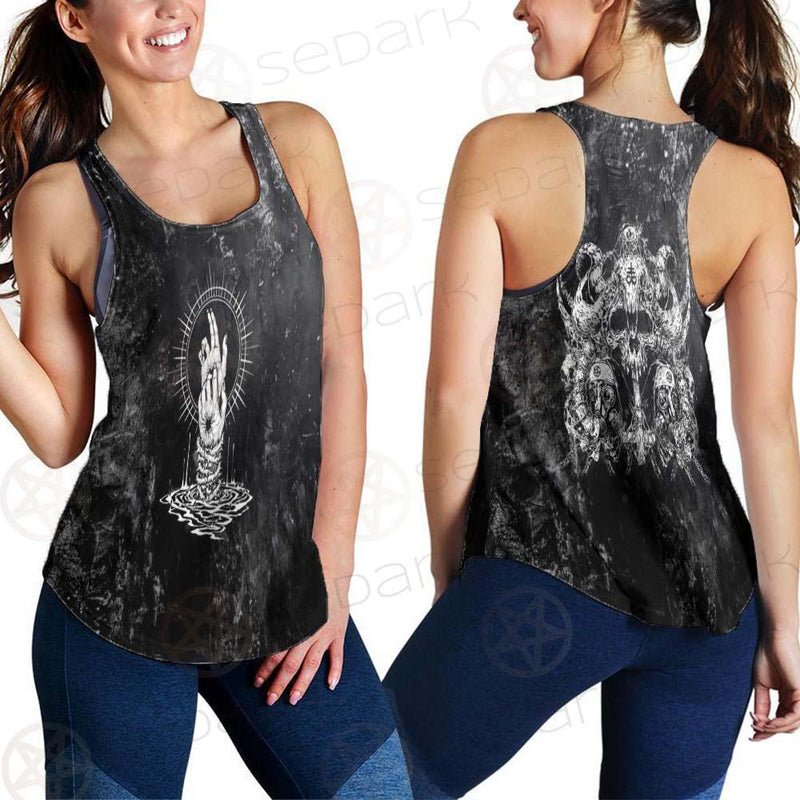 Satanic With Skulls SED-0582 Women Tank Top