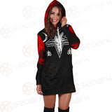 Satanic 666 Black And Red SED-0583 Hoodie Dress