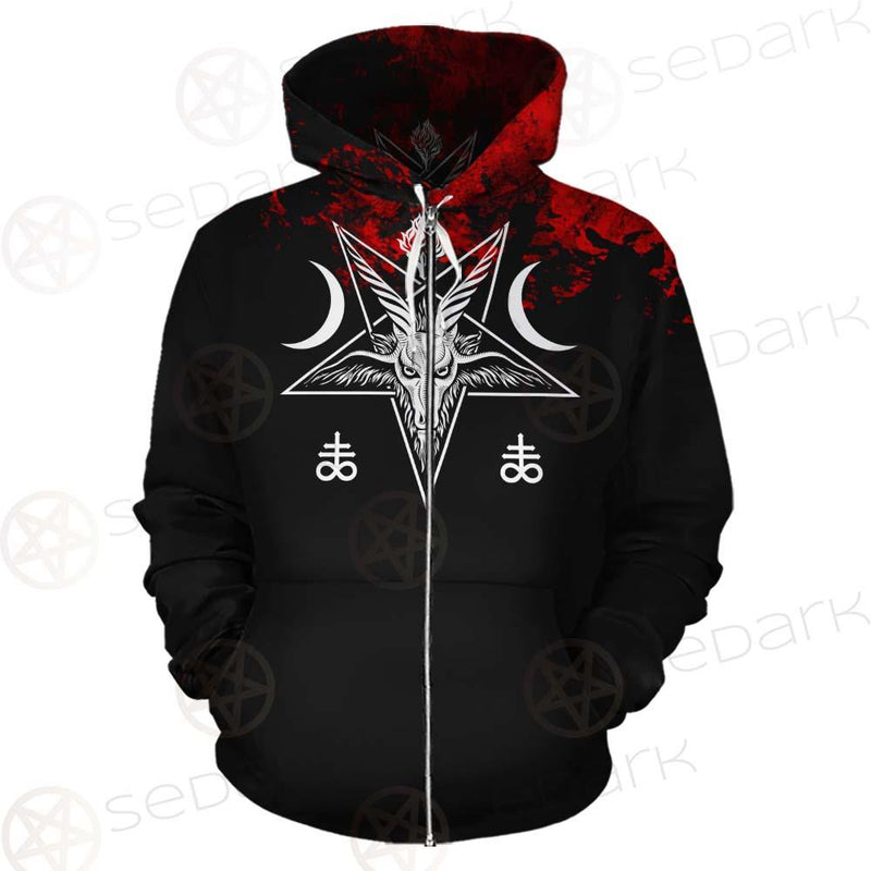 Satanic 666 Black And Red SED-0583 Hoodie & Zip Hoodie