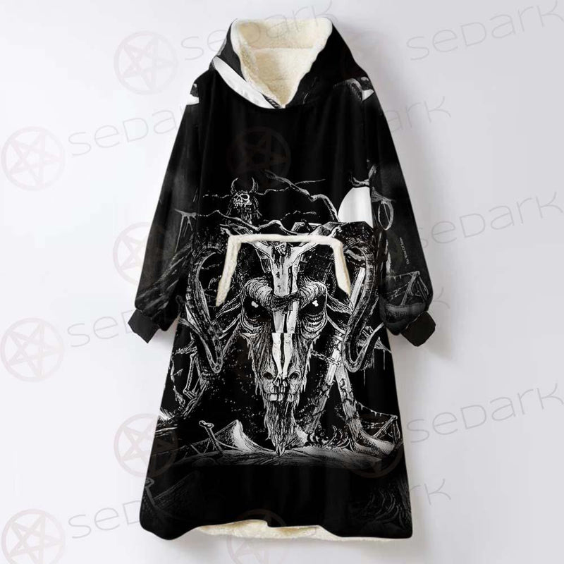 The Wine Of Satan SED-0584 Oversized Sherpa Blanket Hoodie