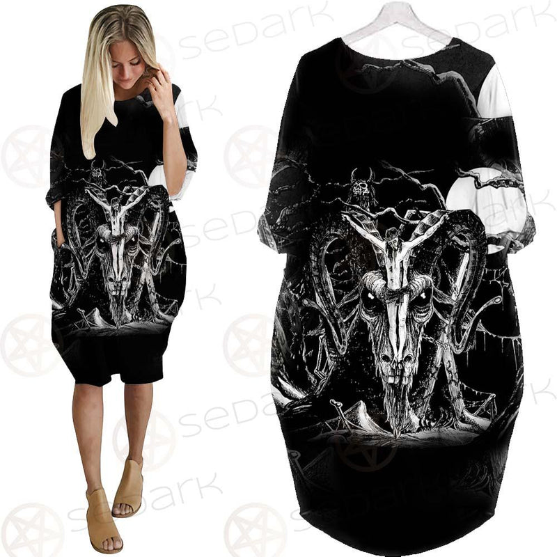 The Wine Of Satan SED-0584 Batwing Pocket Dress