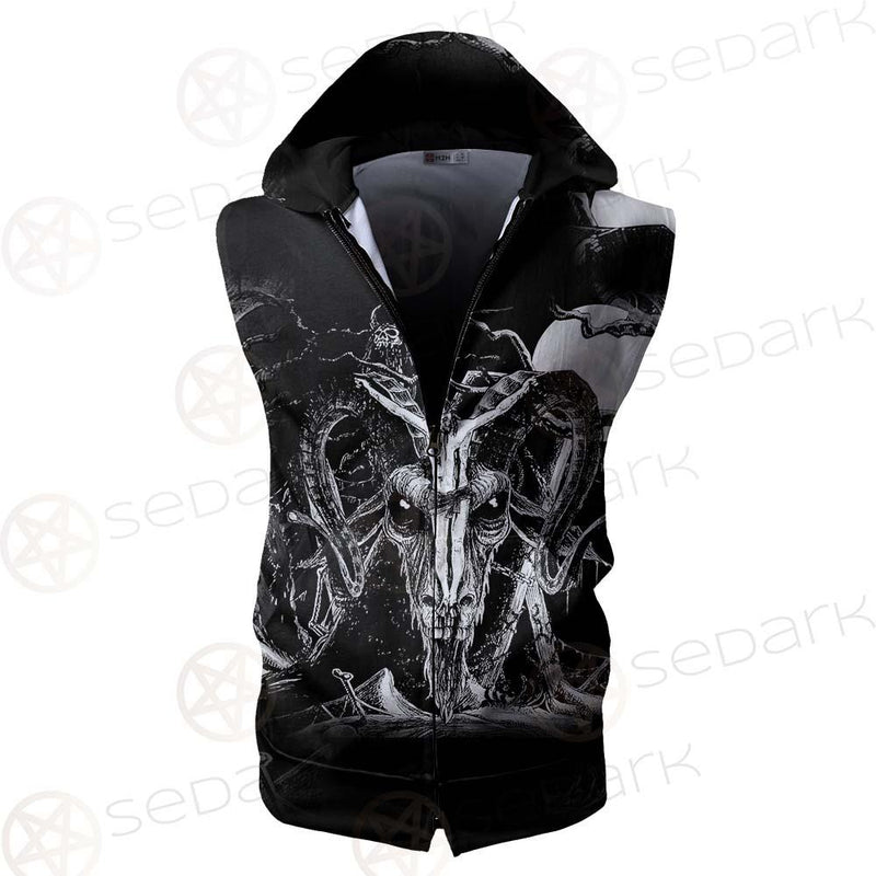 The Wine Of Satan SED-0584 Zip Sleeveless Hoodie