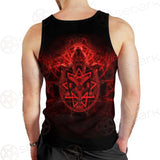 Satanic Burning Fire Flame SED-0585 Men Tank-tops
