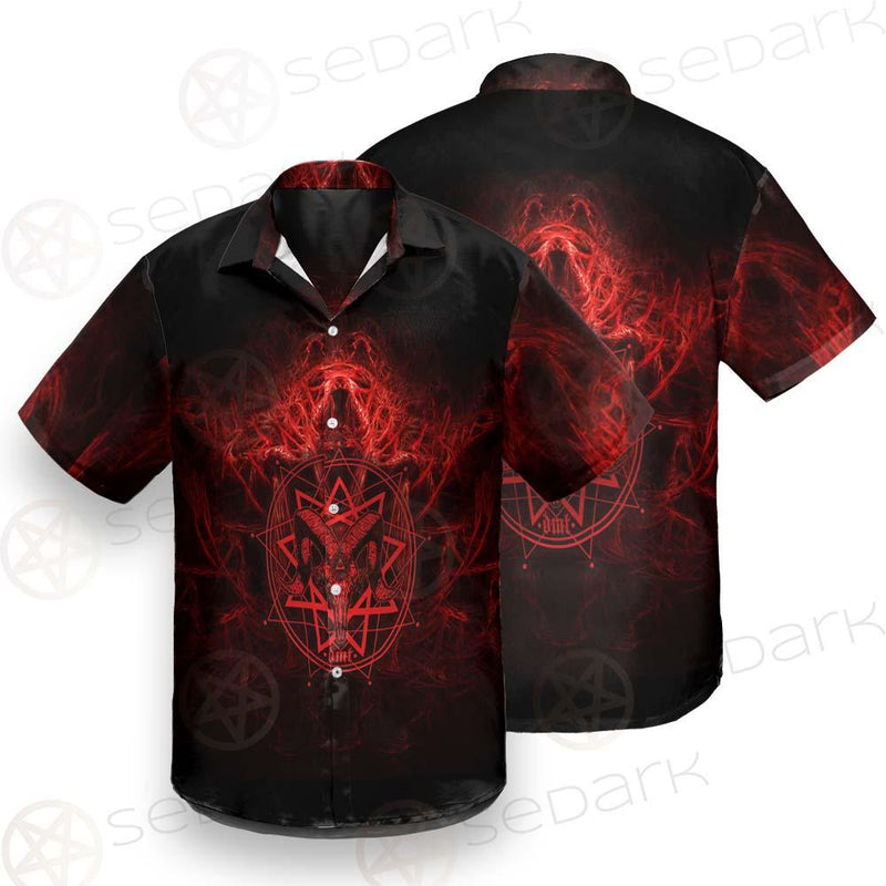 Satanic Burning Fire Flame SED-0585 Shirt Allover