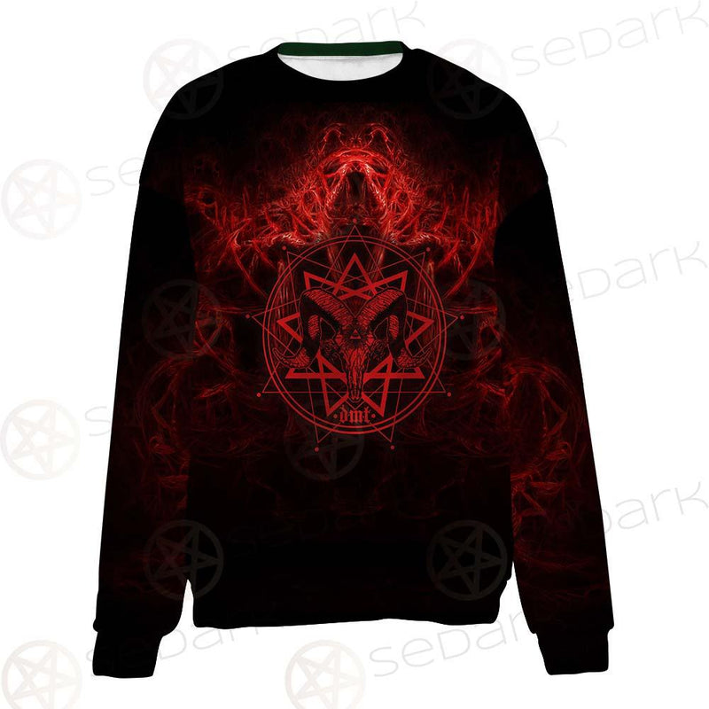 Satanic Burning Fire Flame SED-0585 Unisex Sweatshirt