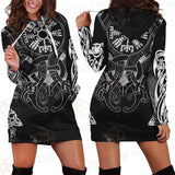 Viking Cross Stitch Pattern SED-0586 Hoodie Dress