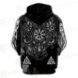 Viking Cross Stitch Pattern SED-0586 Hoodie & Zip Hoodie Raglan