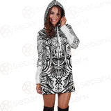 Viking Protection Rune Pattern SED-0587 Hoodie Dress