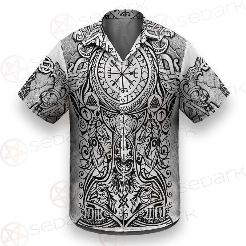 Viking Protection Rune Pattern SED-0587 Shirt Allover