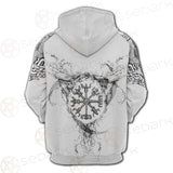 Viking Protection Rune Pattern SED-0587 Hoodie & Zip Hoodie Raglan