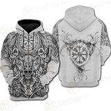 Viking Protection Rune Pattern SED-0587 Hoodie & Zip Hoodie Raglan