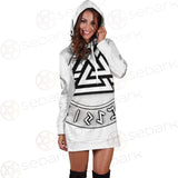 Viking Valknut With Runes SED-0588 Hoodie Dress