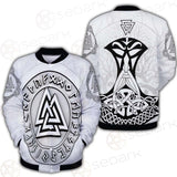 Viking Valknut With Runes SED-0588 Button Jacket