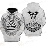 Viking Valknut With Runes SED-0588 Hoodie & Zip Hoodie Raglan