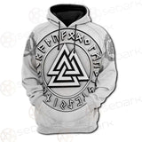 Viking Valknut With Runes SED-0588 Hoodie & Zip Hoodie Raglan