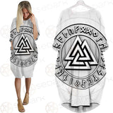 Viking Valknut With Runes SED-0588 Batwing Pocket Dress