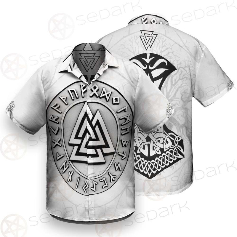 Viking Valknut With Runes SED-0588 Shirt Allover