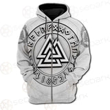 Viking Valknut With Runes SED-0588 Hoodie & Zip Hoodie Raglan