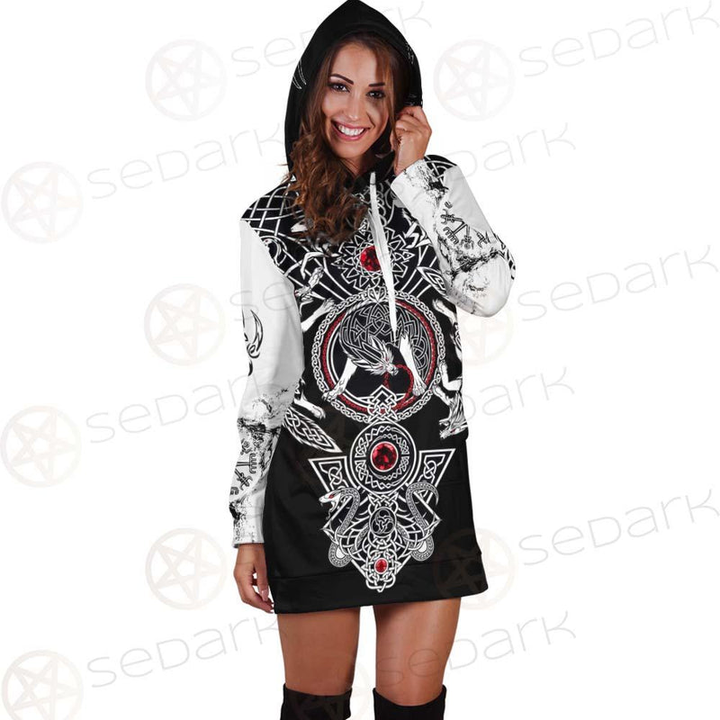 Thor Hammer Viking SED-0589 Hoodie Dress