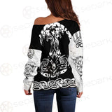 Thor Hammer Viking SED-0589 Off Shoulder Sweaters