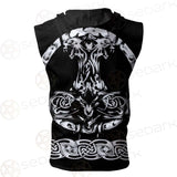 Thor Hammer Viking SED-0589 Zip Sleeveless Hoodie