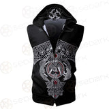 Thor Hammer Viking SED-0589 Zip Sleeveless Hoodie