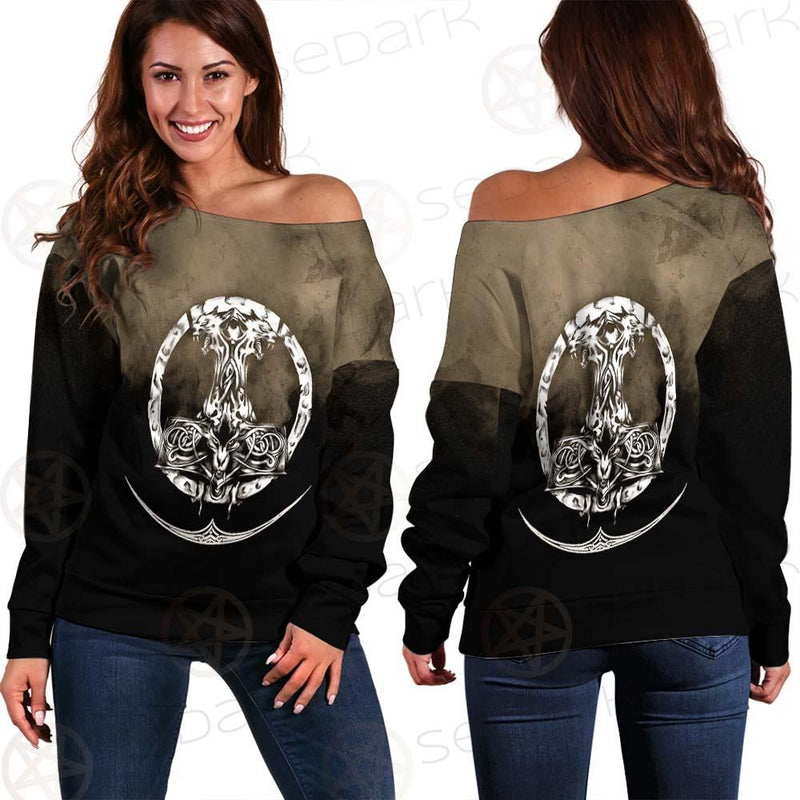 Mjolnir Viking SED-0590 Off Shoulder Sweaters
