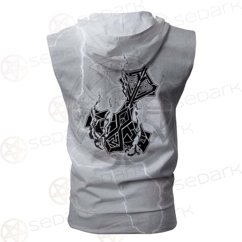 Mjolnir Thor'S Hammer SED-0591 Zip Sleeveless Hoodie