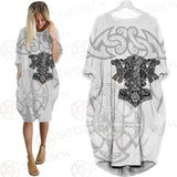 Mjolnir Pattern Viking SED-0592 Batwing Pocket Dress