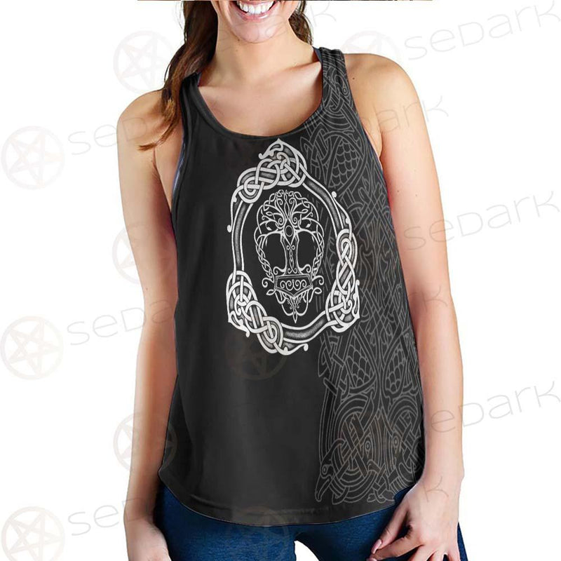 Viking Tree Pattern SED-0593 Women Tank Top