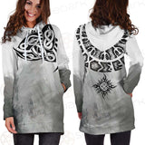 Viking Pattern Symbol SED-0595 Hoodie Dress