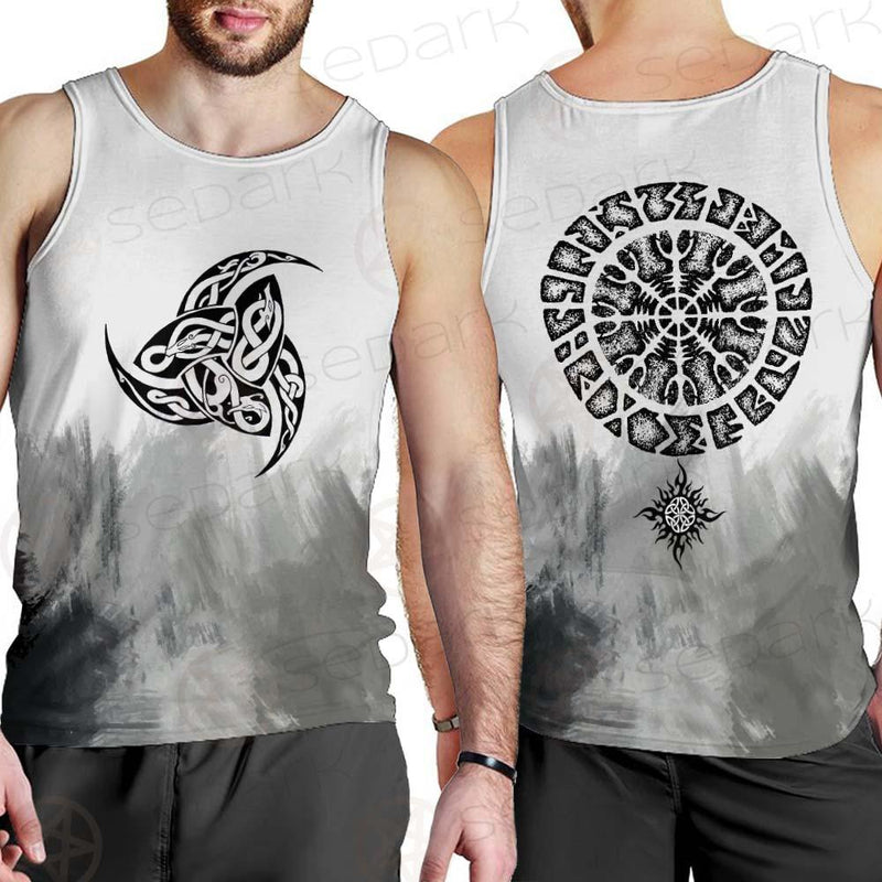 Viking Pattern Symbol SED-0595 Men Tank-tops