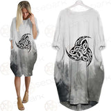 Viking Pattern Symbol SED-0595 Batwing Pocket Dress