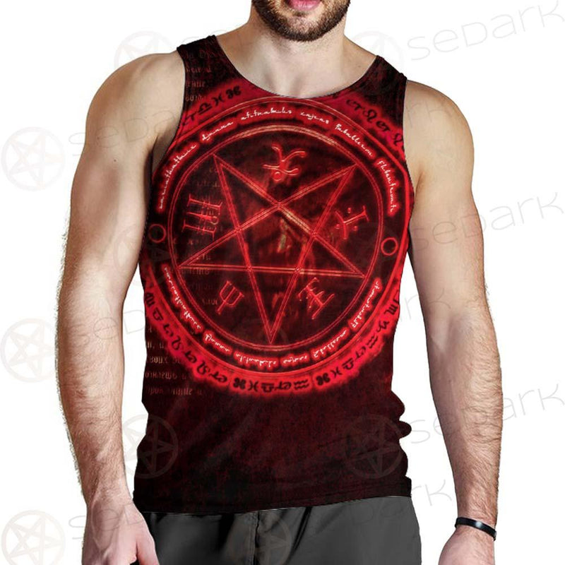 Satanic Red Art SED-0596 Men Tank-tops