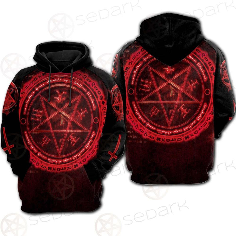 Satanic Red Art SED-0596 Hoodie & Zip Hoodie Raglan