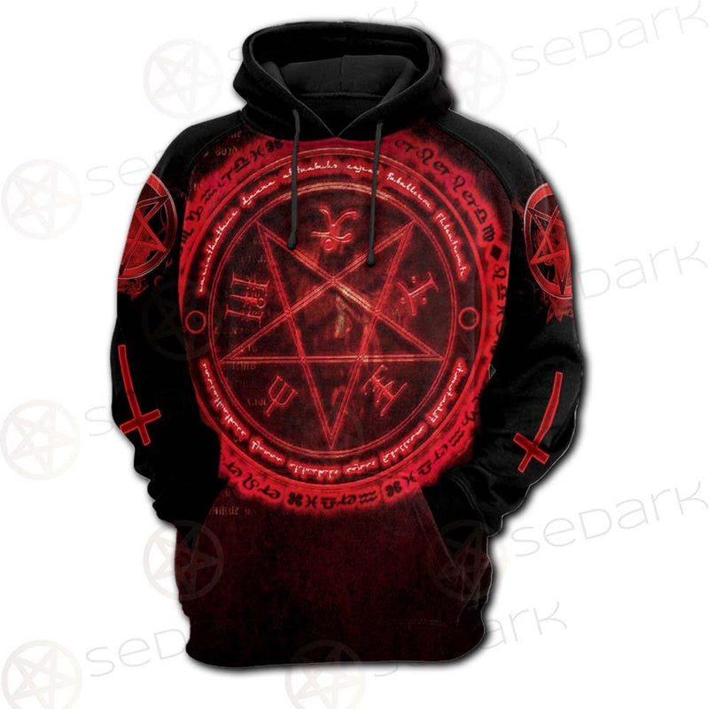 Satanic Red Art SED-0596 Hoodie & Zip Hoodie Raglan