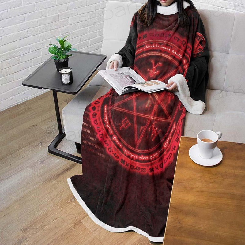 Satanic Red Art SED-0596 Sleeved Blanket