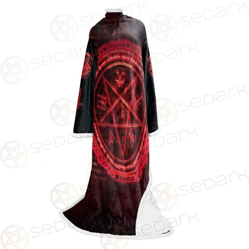Satanic Red Art SED-0596 Sleeved Blanket