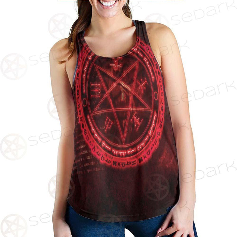 Satanic Red Art SED-0596 Women Tank Top