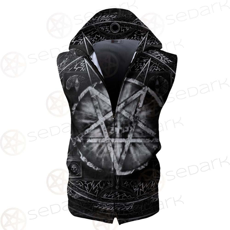 The Sigil Baphomet SED-0597 Zip Sleeveless Hoodie