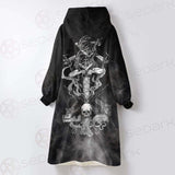 Sigil Of Lucifer 666 SED-0598 Oversized Sherpa Blanket Hoodie