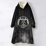 Sigil Of Lucifer 666 SED-0598 Oversized Sherpa Blanket Hoodie