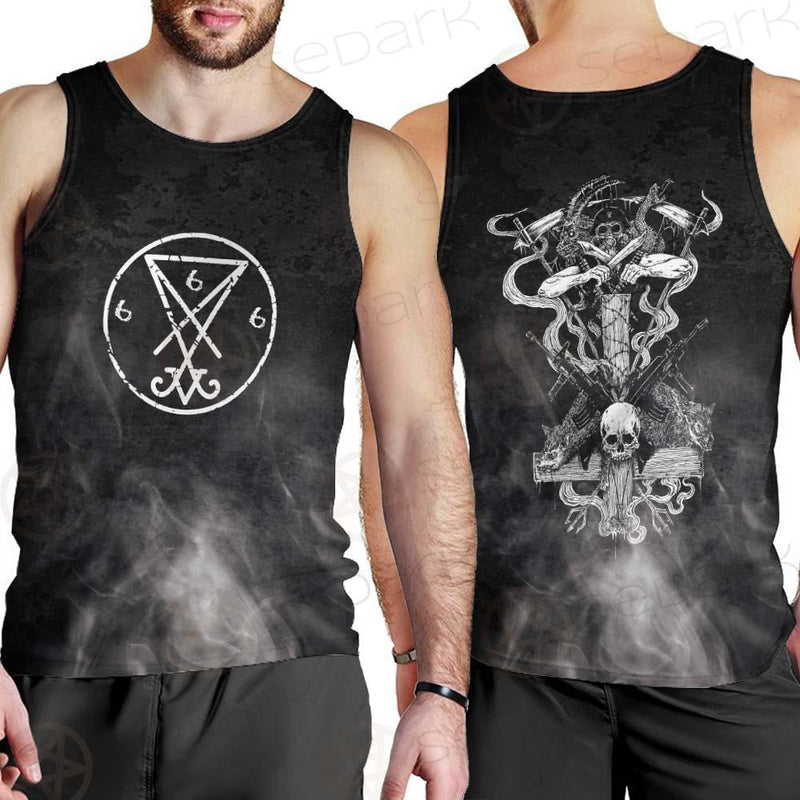 Sigil Of Lucifer 666 SED-0598 Men Tank-tops